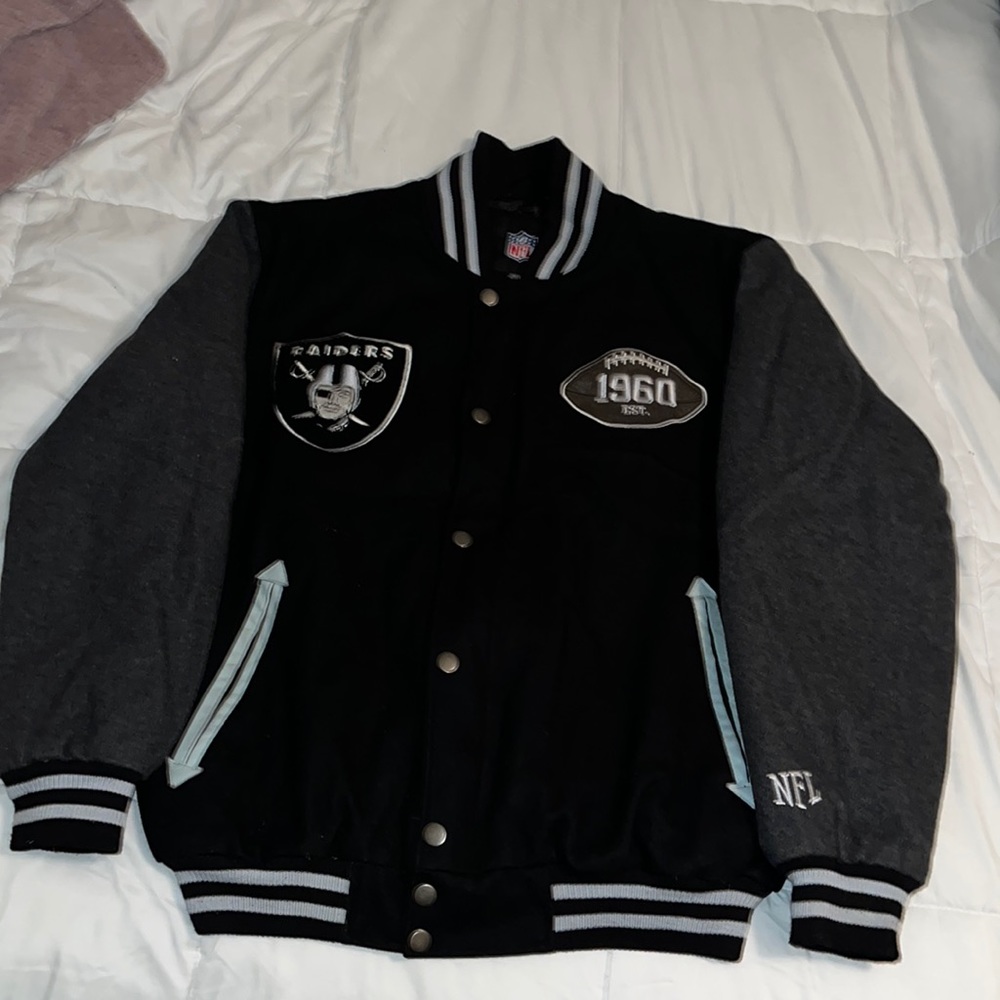 NFL raiders vintage heavy jacket
